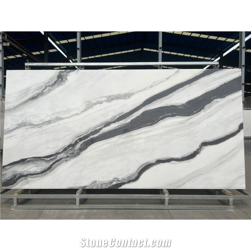 YUANDA 3200*1600*12MM Panda White Sintered Stone Slabs