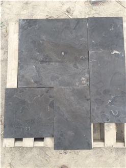 Flamed Blue Limestone Pattern Floor Tile
