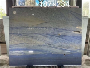 Brazil Azul Macaubas Quartzite Bule Polished Big Slabs