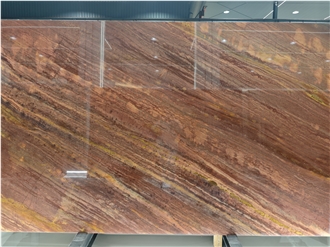 High Quality Royal Red Quartzite Slabs-Polished