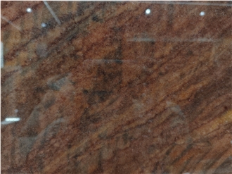 High Quality Royal Red Quartzite Slabs-Polished