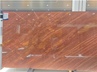 High Quality Royal Red Quartzite Slabs-Polished