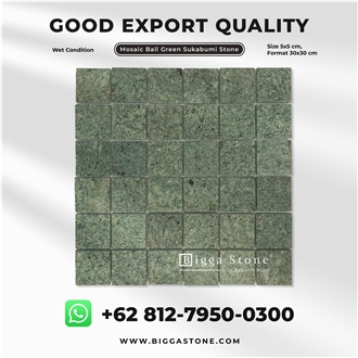 Bali Green Sukabumi Mosaic Tiles For Pool