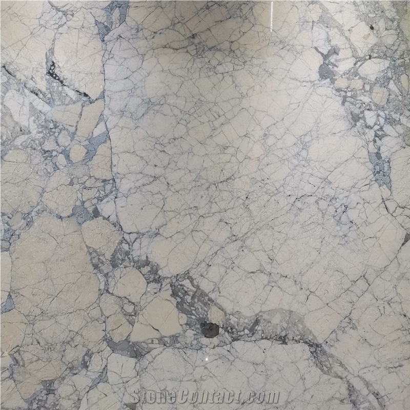 Azul Arabescato Marble Tile