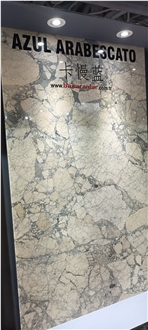 Azul Arabescato Marble Slab