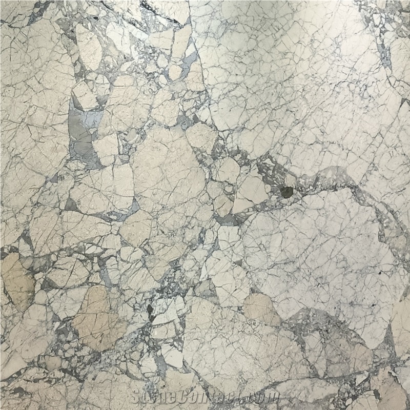 Azul Arabescato Marble Tile