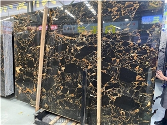 China Portoro Gold Marble Slab