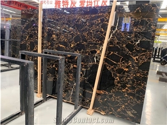 China Portoro Gold Marble Slab