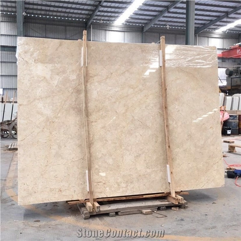 Golden Leaf Beige Marble Slab