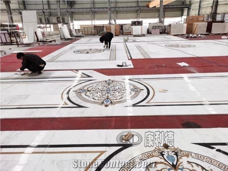 Golden Leaf Beige Marble Finished Product