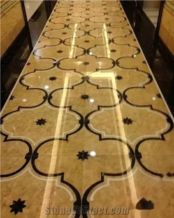 Golden Leaf Beige Marble Finished Product