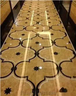 Golden Leaf Beige Marble Finished Product