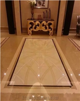 Golden Leaf Beige Marble Finished Product