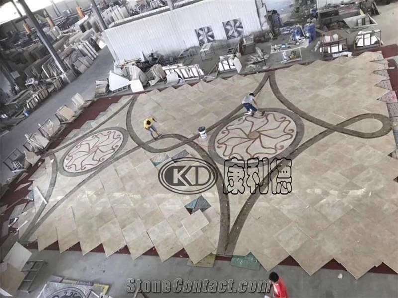 Golden Leaf Beige Marble Finished Product