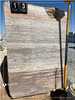 Titanium Silver Travertine Blocks