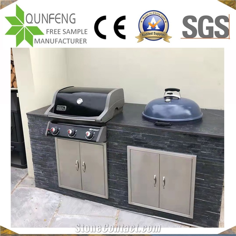 China Black/Charcoal Slate Wall Panel Stone Veneer