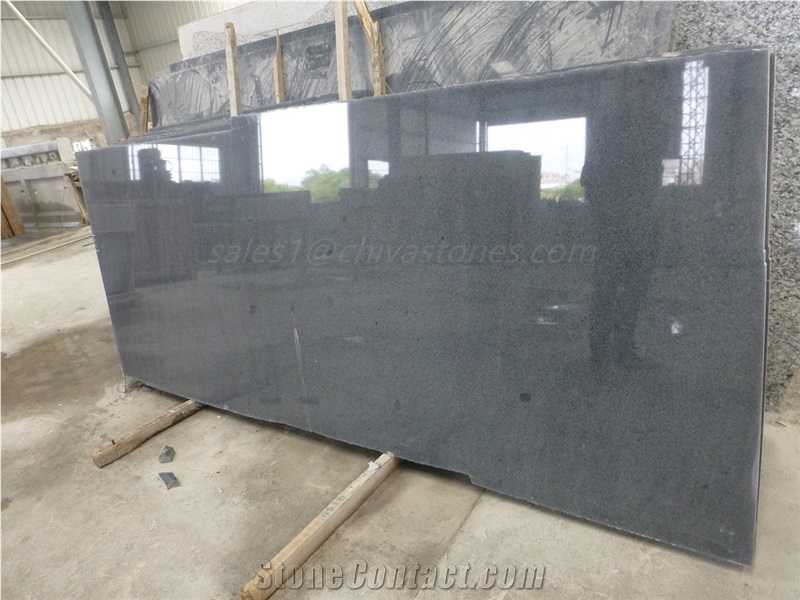 Natural Sesame Black G654 Granite Slabs