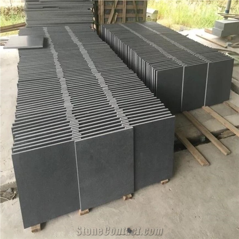 Natural Sesame Black G654 Granite Tiles