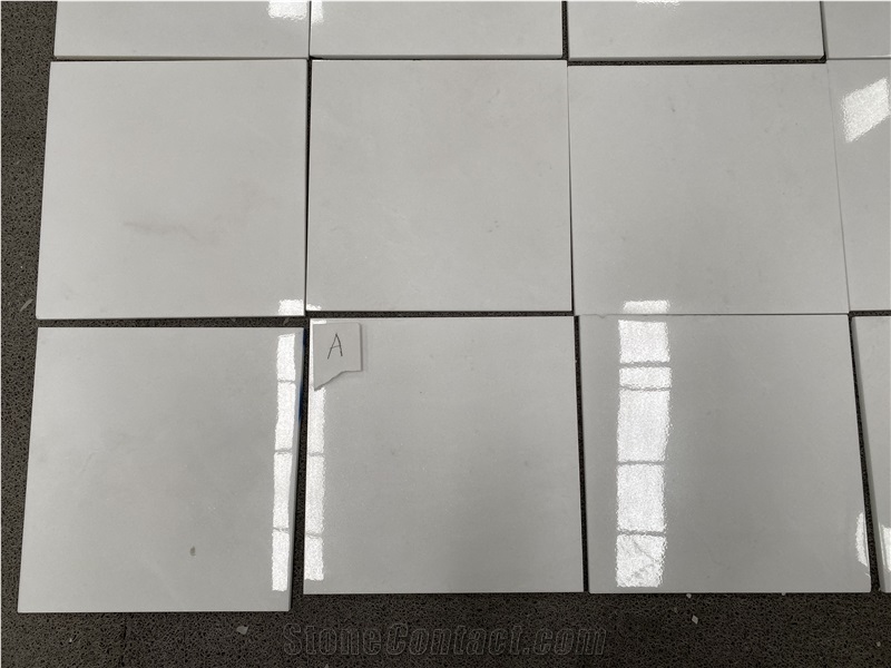 Hellenic Crystal White Marble Slab -Polished Finish Tiles