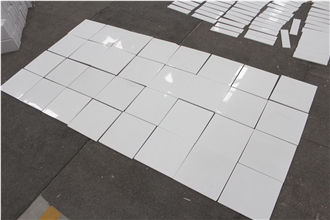 Hellenic Crystal White Marble Slab -Polished Finish Tiles