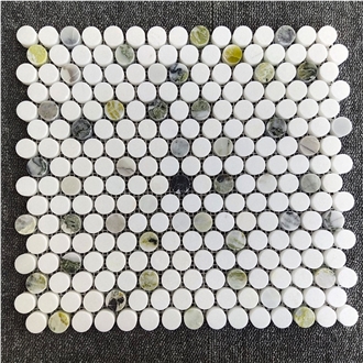 Ice Jade Green Marble Mosaic Tile Cut Subway Mosaic Tiles