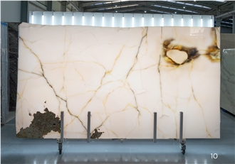 Natural Pink Onyx Slabs, 2 Cm, Bookmatched
