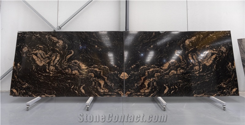 Titanium Gold Granite Slabs