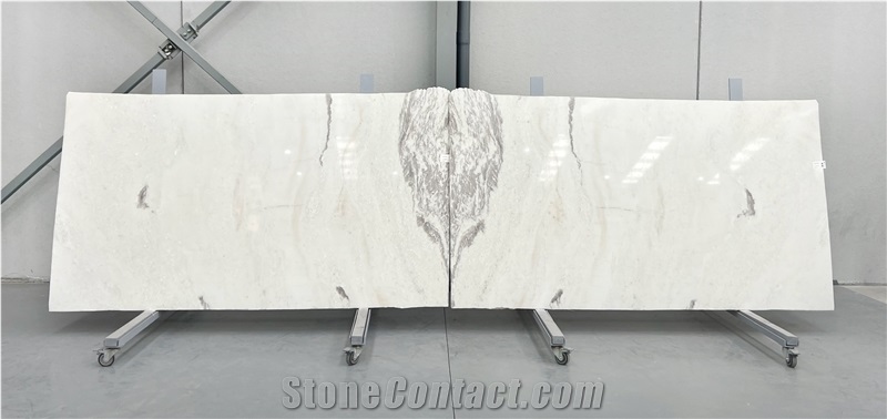 White Crystal  Marble Slabs 2 Cm