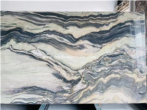 Fusion Light Blue Quartzite Slabs, Polished