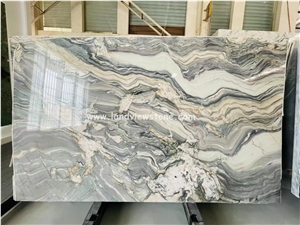 Fusion Light Blue Quartzite Slabs, Polished