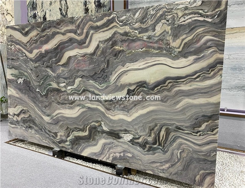 Fusion Light Blue Quartzite Slabs, Polished