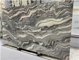 Fusion Light Blue Quartzite Slabs, Polished