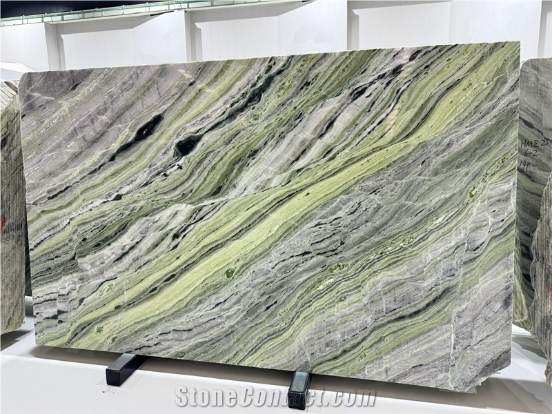High Grade Raggio Verde Marble Slabs