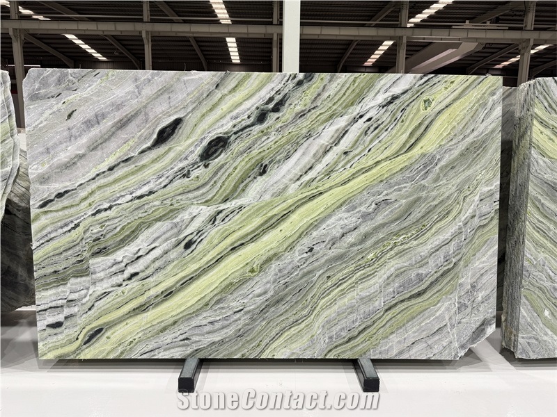 High Grade Raggio Verde Marble Slabs