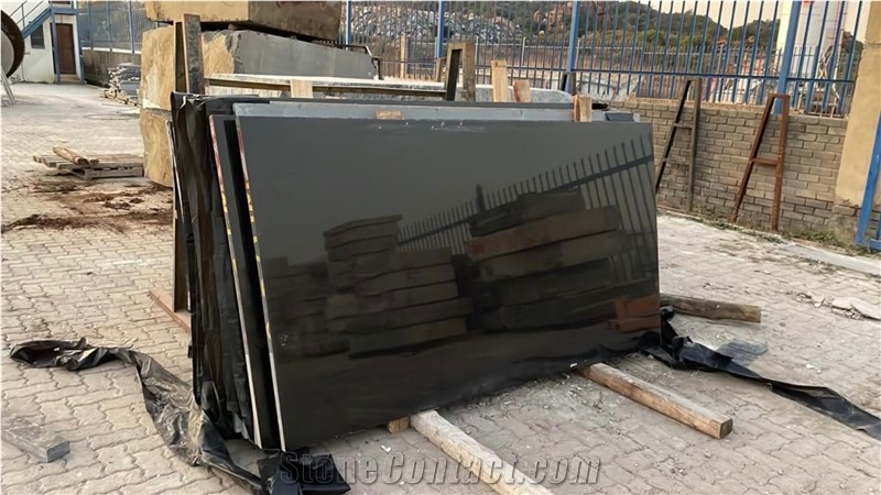 Kuma Black Granite Slabs