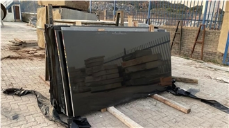 Kuma Black Granite Slabs