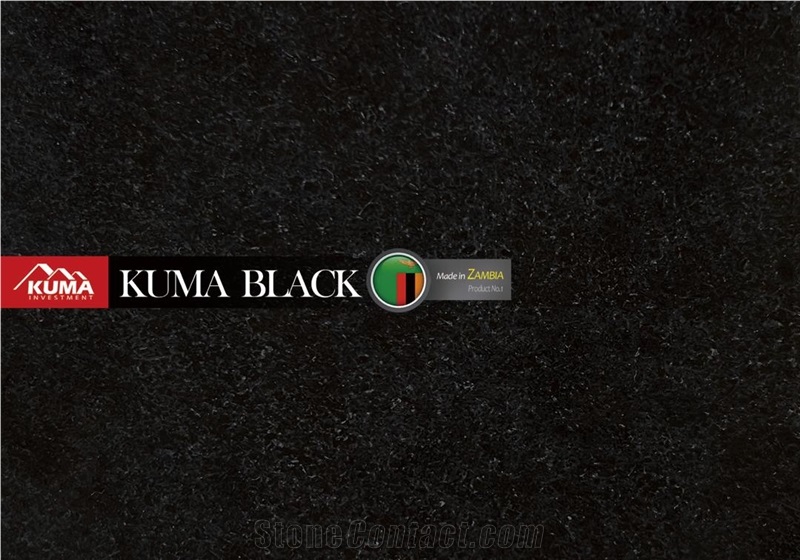 Kuma Black Granite Slabs