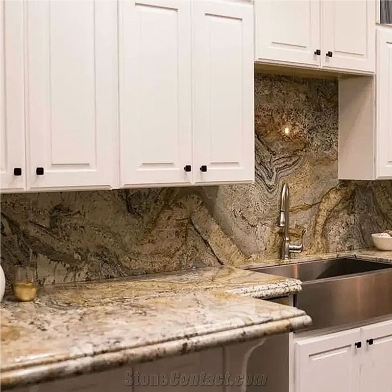 African Gold Granite Slab Natural Stone Slabs