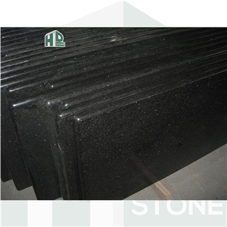 Black Galaxy Granite Polished Kitchen Countertops