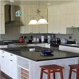 Black Galaxy Granite Polished Kitchen Countertops