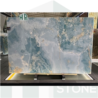 Blue Onyx Slabs Antofagasta Azul Onyx Blue Marble Slab