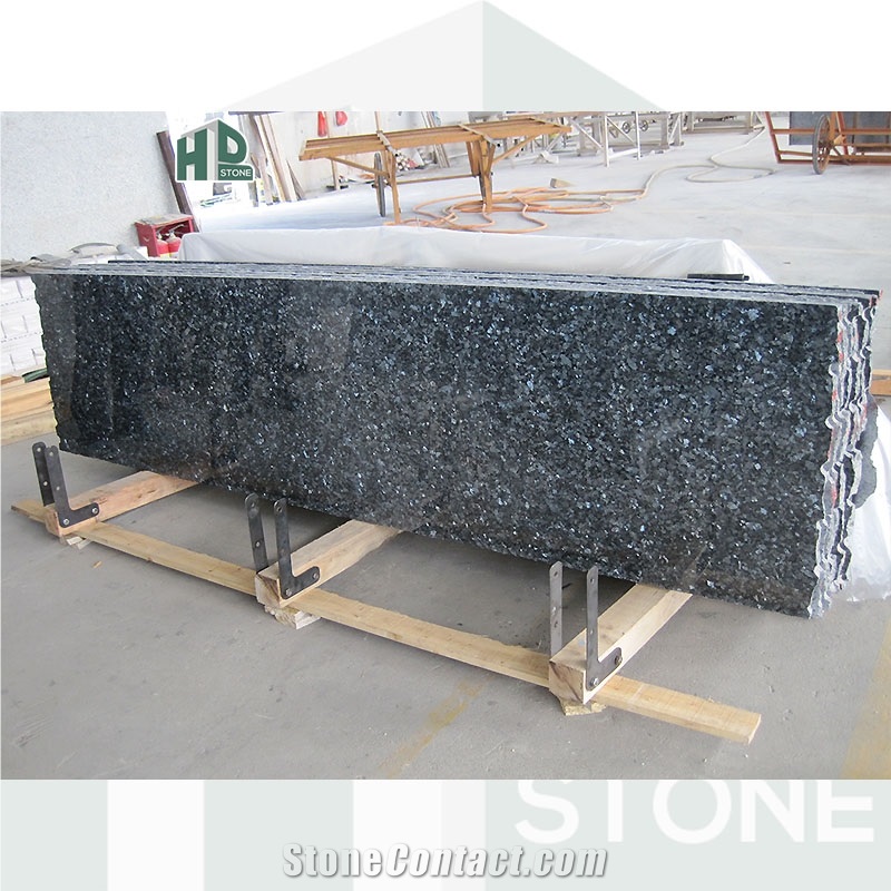 Blue Pearl Granite Countertop Slab Polished Half Slabs