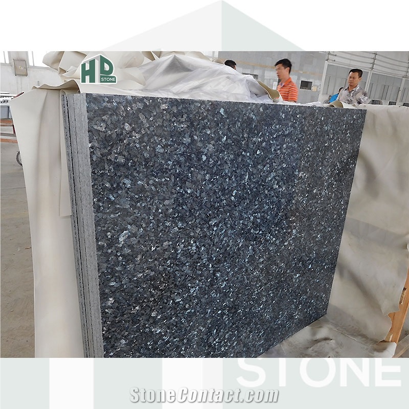 Blue Pearl Granite Countertop Slab Polished Half Slabs