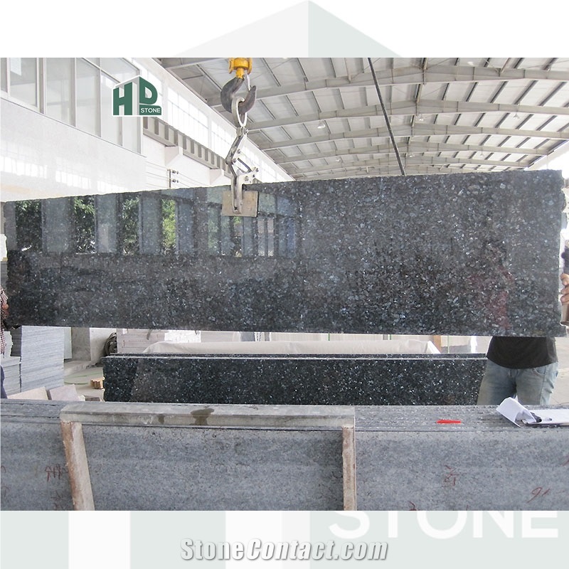 Blue Pearl Granite Countertop Slab Polished Half Slabs