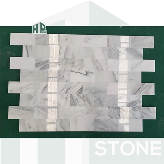 East White Marble Thin Tiles Marble Slab