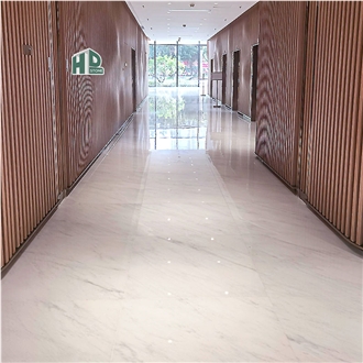 East White Marble Thin Tiles Marble Slab