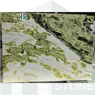 Emerald Green Marble Slab Wall Marble Wall Tiles