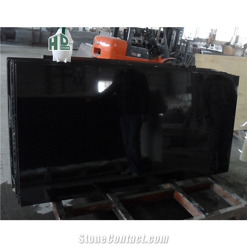 Hebei Black Granite Polished Slabs