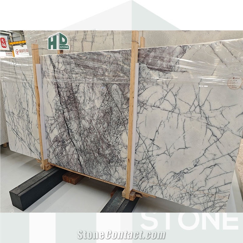 Incense Snow Lilac Chanel Plum Marble Slab Floor Tile