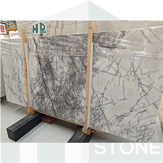 Incense Snow Lilac Chanel Plum Marble Slab Floor Tile